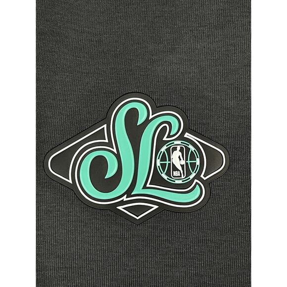 Nike Pants Womens Large Gray Tech Fleece Tapered Jogger Sweatpants SL NBA Logo - Picture 9 of 13